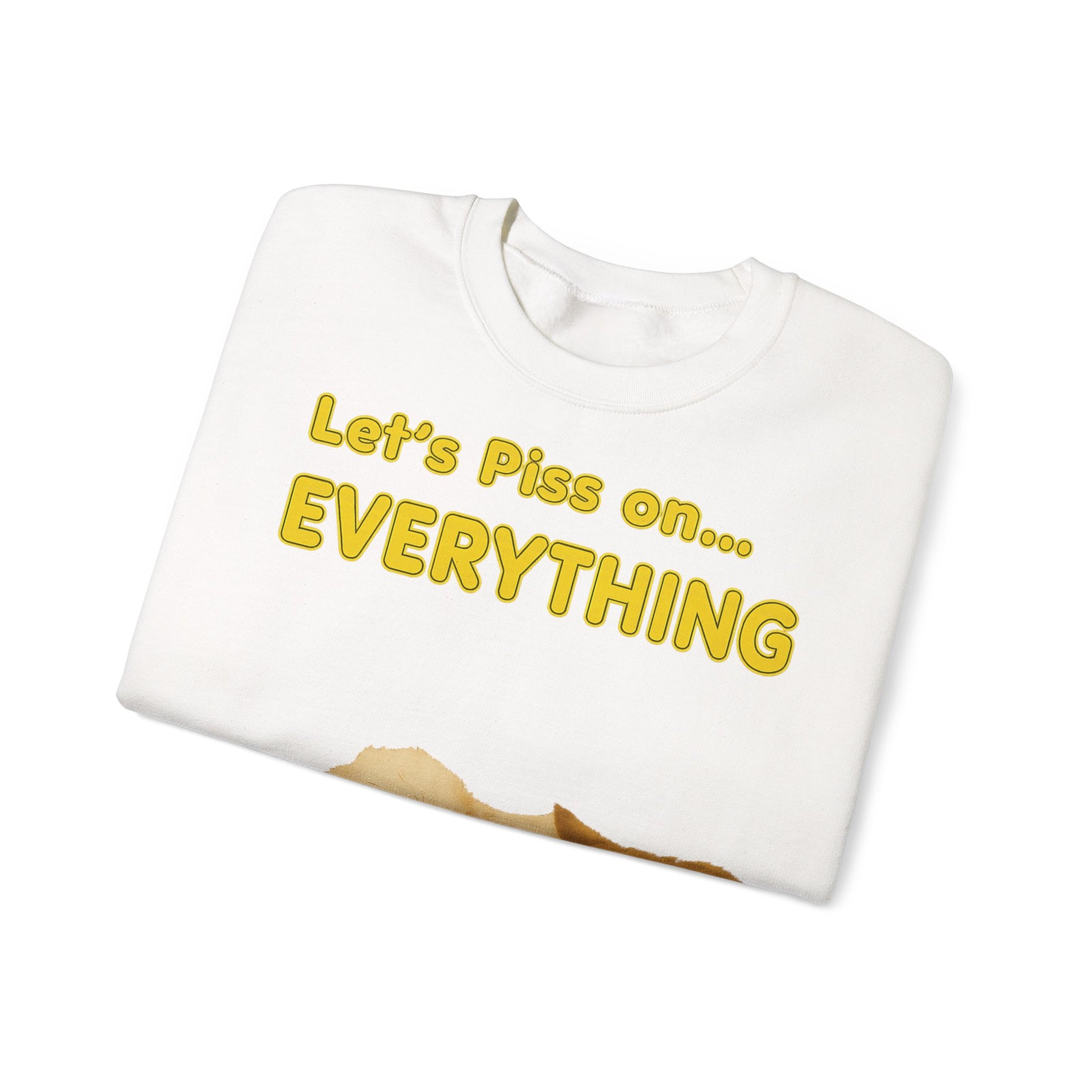 Vintage Motiv – Let’s Piss on Everything – Satirisches Sweatshirt mit Hund & Katze | True Insights Design mit Humor