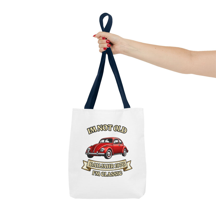 Tote Bag Année 1976 - I'm Not Old I'm Classic - Coccinelle Rouge Vintage - Cadeau 50 ans