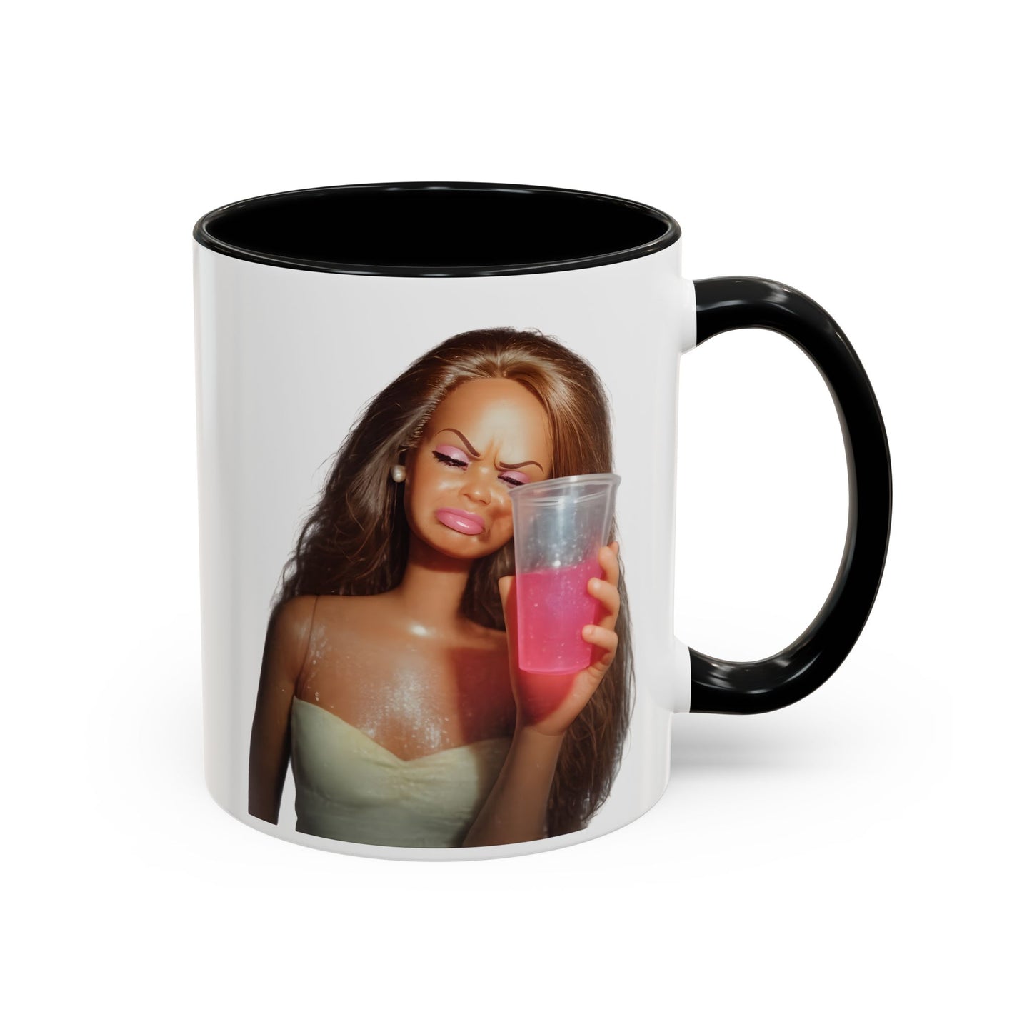 Doll Meme Barbicore Tasse | Lustiger Puppen Pink Drink Kaffeebecher | Meme Geschenk für Frauen & Beste Freundin