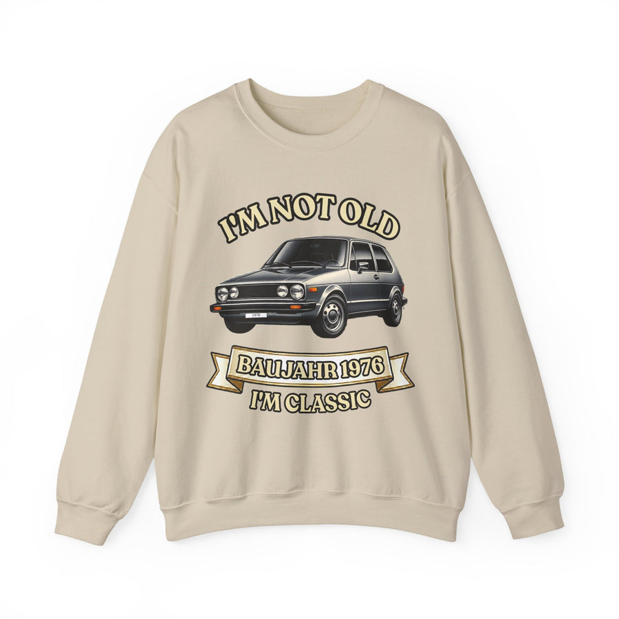 Born in 1976 Sweatshirt – 50th Birthday Gift | Classic Car