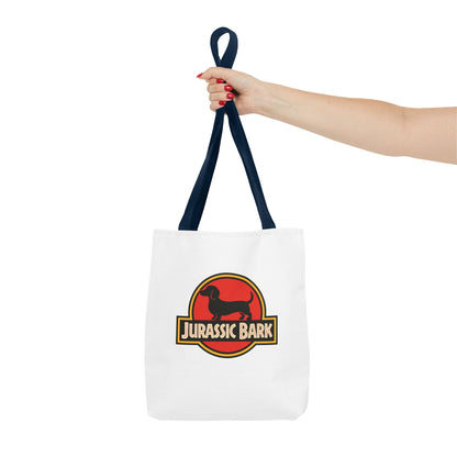 Jurassic Bark Tote Bag – Dackel Parodie Stofftasche für Hundeliebhaber & Dackelbesitzer, lustiges Geschenk