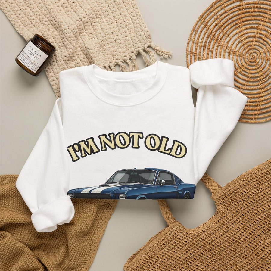 True Insights Sweatshirt Jahrgang 1966 Oldtimer-Motiv, Retro-Geschenkidee zum 60. Geburtstag
