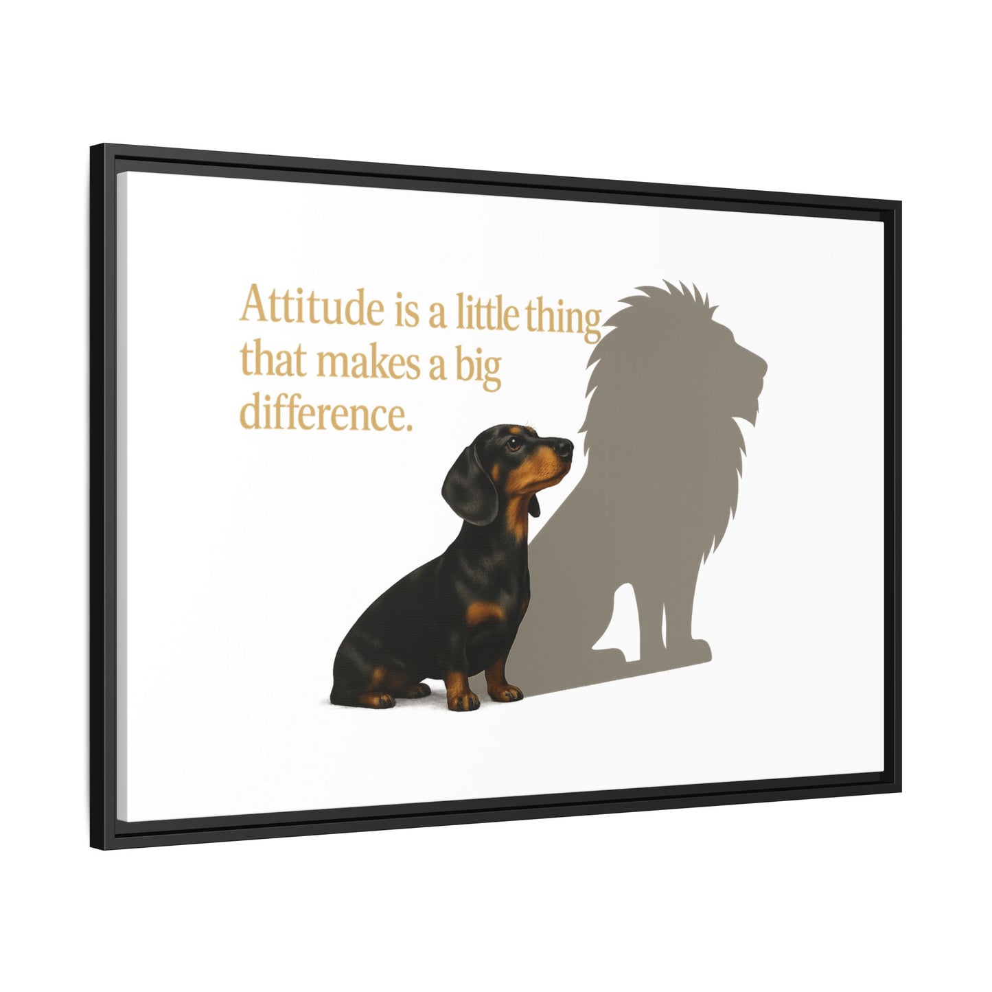 Inspirierendes Wandmotiv mit klarer Botschaft – ruhig, positiv und ideal für moderne Wohnräume.