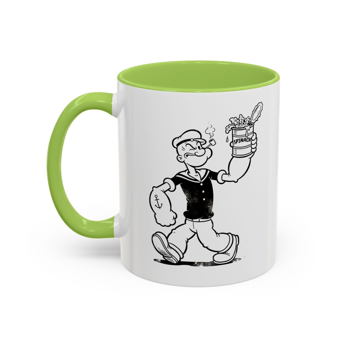Popeye Spinat Dose Tasse – Comic Kult Kaffeebecher für Fans von Retro-Cartoons & starkem Kaffeegenuss