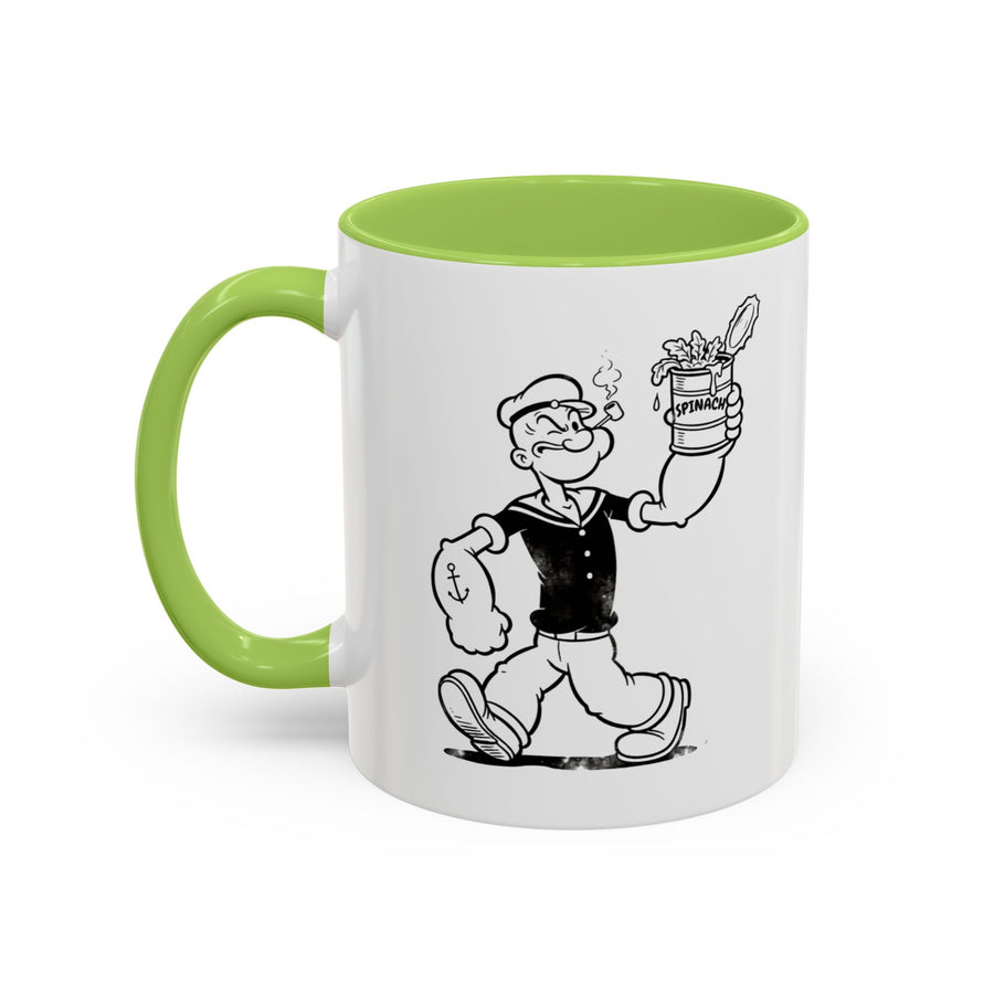 Popeye Spinat Dose Tasse – Comic Kult Kaffeebecher für Fans von Retro-Cartoons & starkem Kaffeegenuss