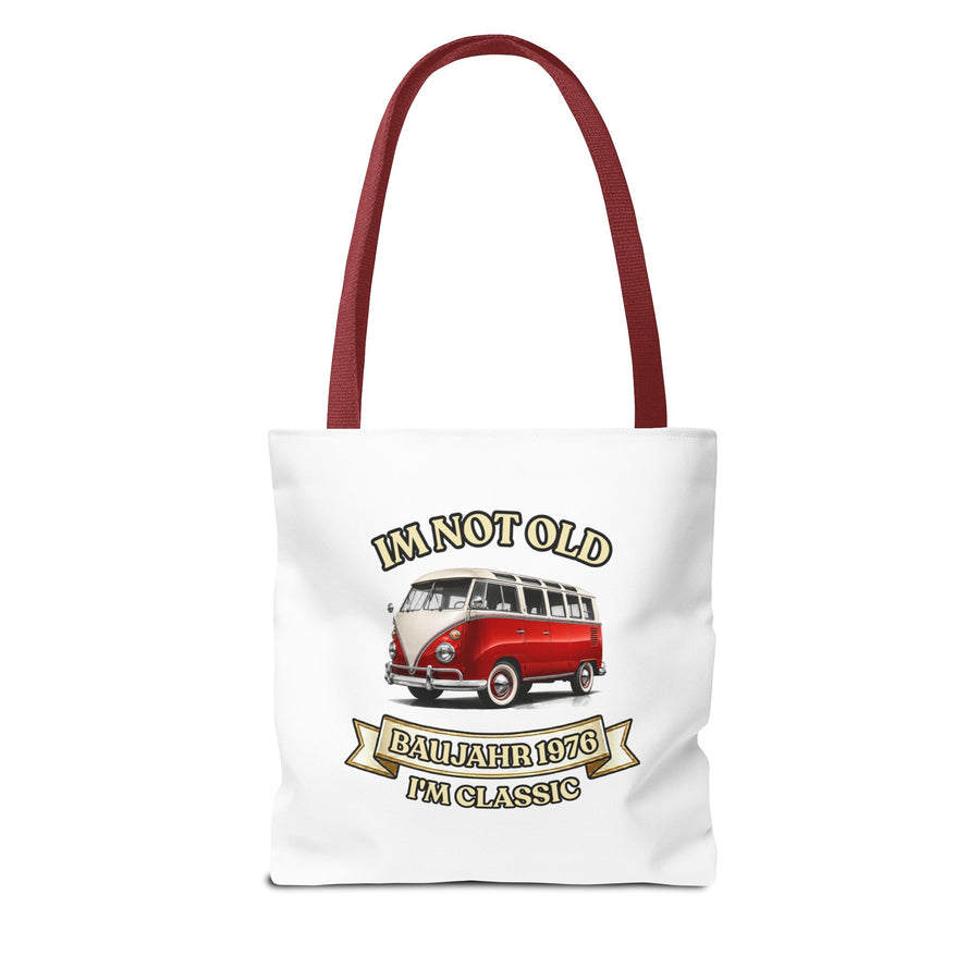 Tote Bag Année 1976 - I'm Not Old I'm Classic - Bus Rétro Cadeau 50 ans Vintage