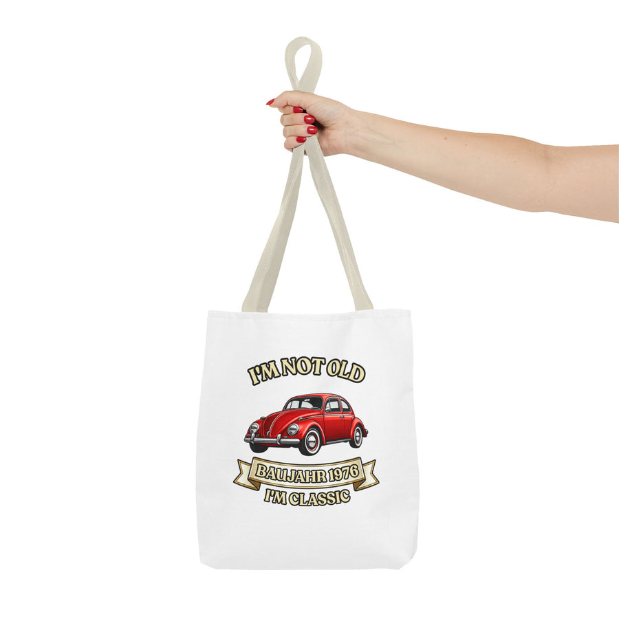 Born in 1976 Tote Bag – 50th Birthday Gift | VW Beetle