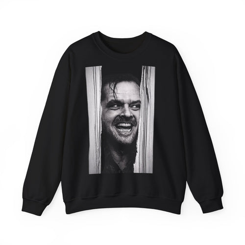 Sweatshirt Shining Jack Torrance – Portrait culte Jack Nicholson – Pull noir & blanc fans de cinéma & Halloween