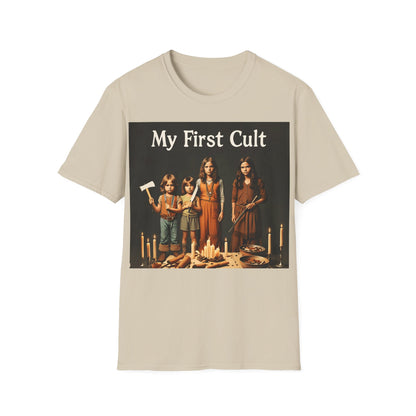 Cult Statement Tee - My First Cult T-Shirt – Freches Satire-Design für mutige Statements | True Insights