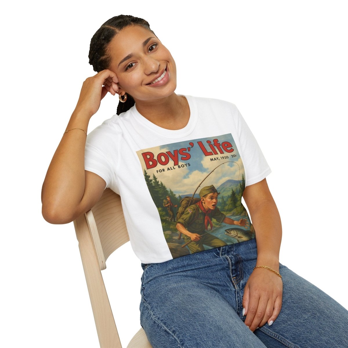 Vintage Motiv – Vintage „Boys’ Life“ T-Shirt – Retro-Pfadfinder-Motiv | True Insights Design mit Humor