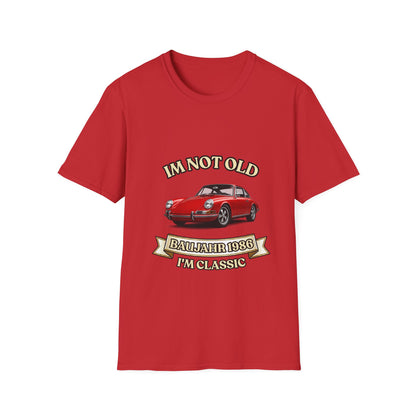 I'm Not Old I'm Classic T-Shirt Baujahr 1986 - Roter Klassiker Sportwagen Geschenk zum 40 Geburtstag