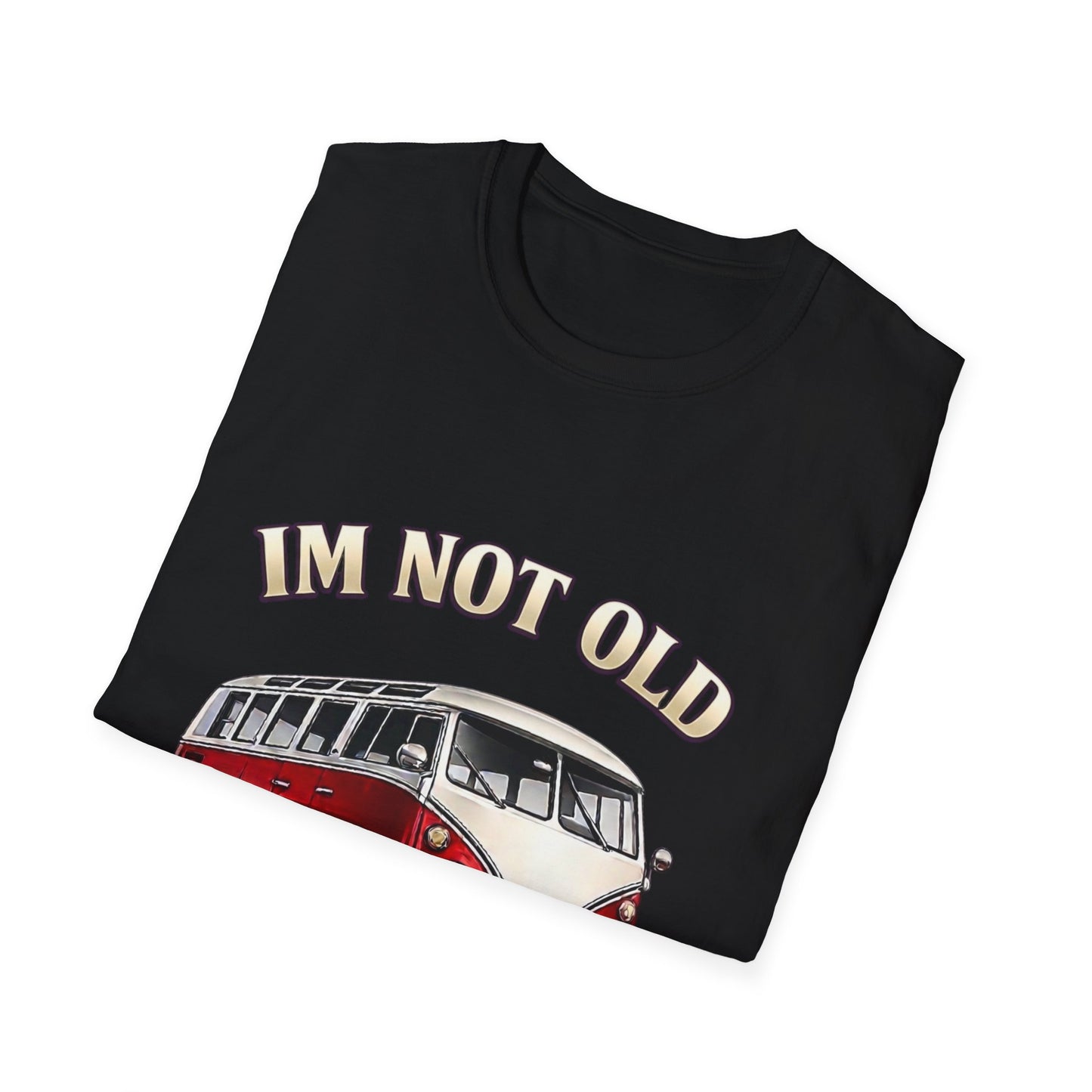 True Insights T-Shirt Klassischer Bulli Motiv Im Not Old Im Classic, getragen im Alltagslook