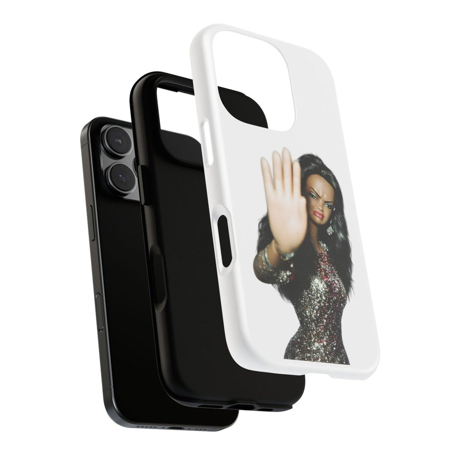 Coque de téléphone humoristique Talk to the Hand Doll – Coque effrontée pour iPhone & Samsung