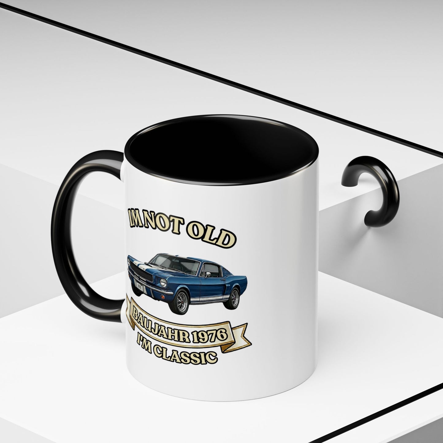 Tasse Baujahr 1976 - I'm Not Old I'm Classic - Oldtimer Muscle Car Kaffeetasse zum 50. Geburtstag