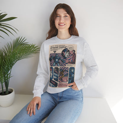 Sweatshirt – Retro Space Comic Sweatshirt – Captain Ozone „Ground Control“ Edition | True Insights Design mit Humor