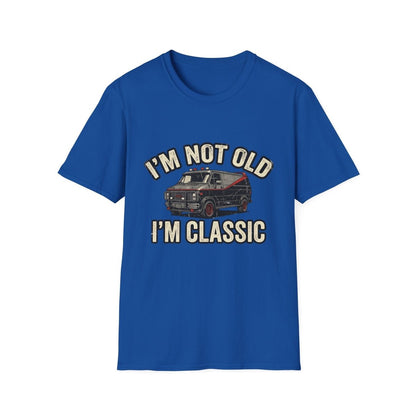 True Insights T-Shirt I'm Not Old I'm Classic Retro Van 80er Motiv in Royalblau