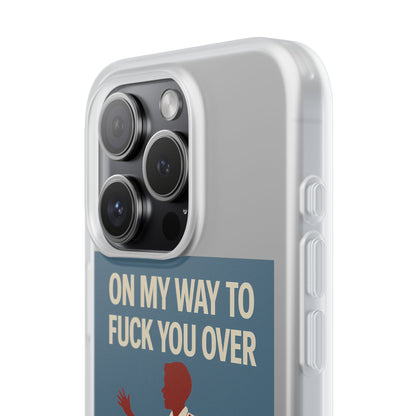 Sarkastische Handyhülle – „On my way to f*ck you over“ | Retro-Rennkind mit Punch-Phone Case-True Insights