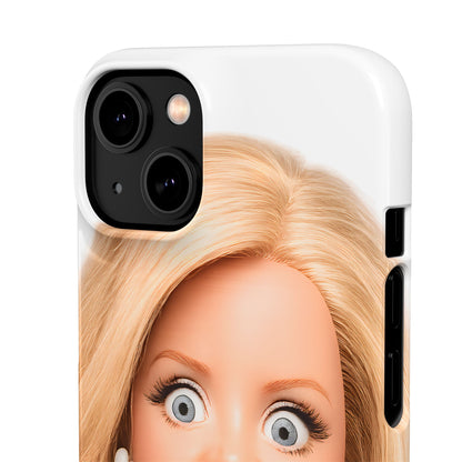 Lustige Handyhülle mit schockiertem Puppen-Gesicht – Meme Handy Case für Humor-Fans & witzige Geschenkidee