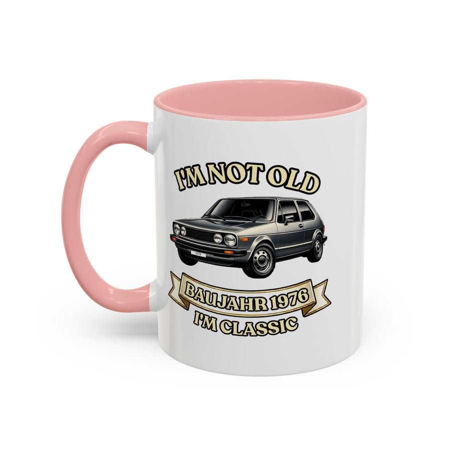 Born in 1976 Mug – 50th Birthday Gift | Classic Car