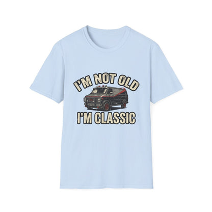 True Insights T-Shirt I'm Not Old I'm Classic Retro Van 80er Motiv in Hellblau