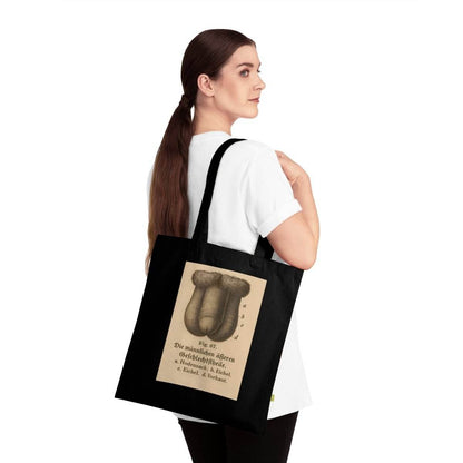 Vintage Motiv – Anatomie Tote Bag – Fig. 87: Die männlichen Geschlechtsorgane | Aufklärung to go | True Insights Design mit Humor