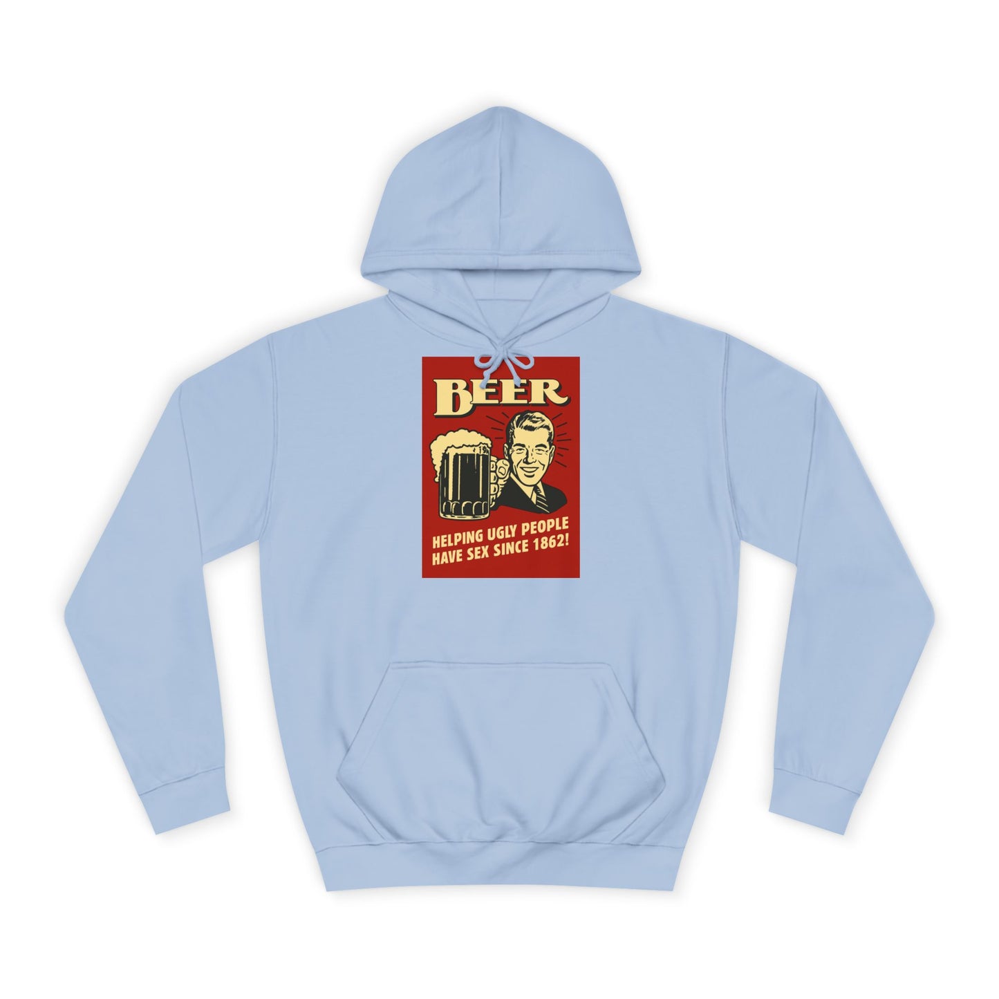 BEER Hoodie Retro Vintage Bier Spruch - Helping Ugly People - Lustiges Geschenk für Bierliebhaber, Party & Herren