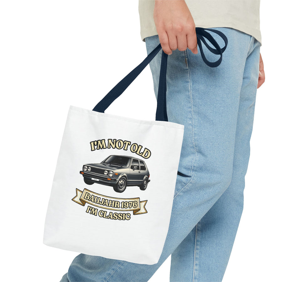 Born in 1976 Tote Bag – 50th Birthday Gift | Classic Car