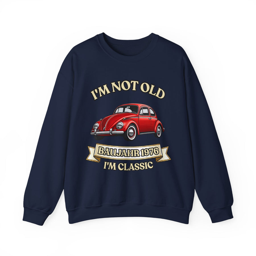 Born in 1976 Sweatshirt – 50th Birthday Gift | VW Beetle