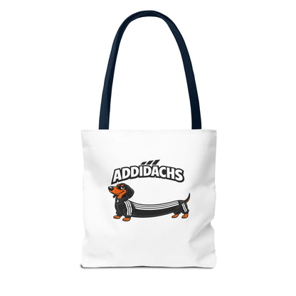 ADDIDACHS Dackel Tote Bag - Lustige Hunde Einkaufstasche für Dackelliebhaber & Hundefans
