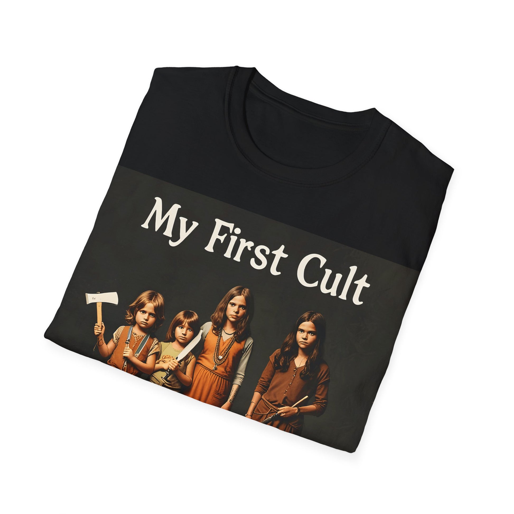 Cult Statement Tee - My First Cult T-Shirt – Freches Satire-Design für mutige Statements | True Insights