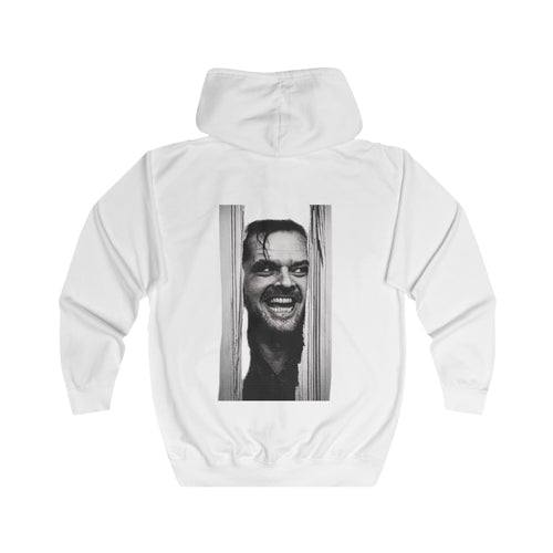 Shining Jack Torrance Zip Hoodie – Motif culte horreur Jack Nicholson, noir & blanc pour fans