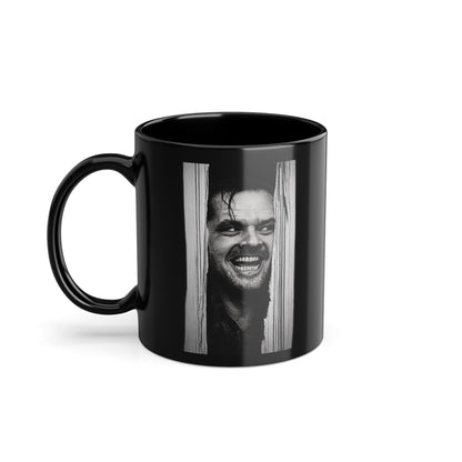 Shining Tasse Schwarz - Jack Torrance Jack Nicholson Kultfilm Horror Kaffeebecher - Geschenk für Filmfans