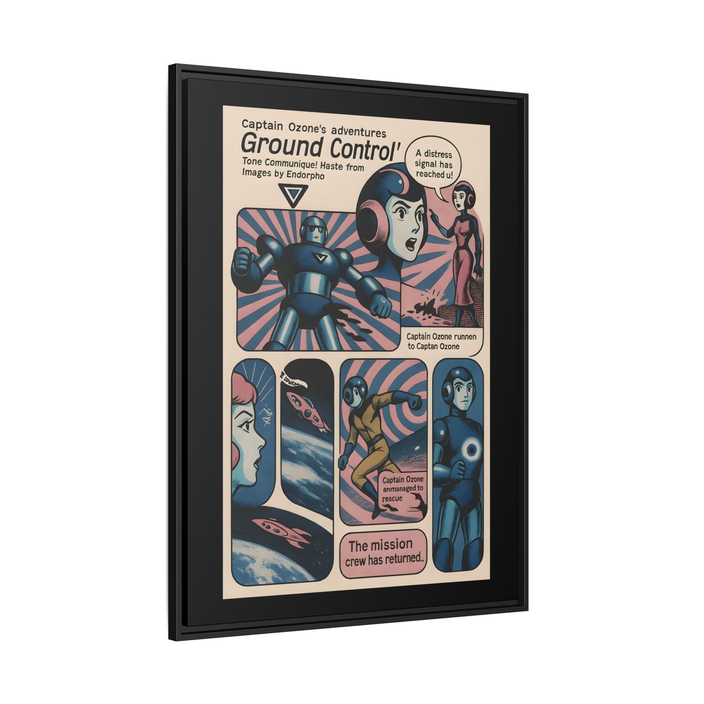 Captain Ozone – Retro Art Canvas