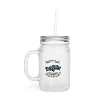 True Insights Trinkglas Baujahr 1976 Oldtimer Mason Jar transparent mit Spruch Im Not Old Im Classic