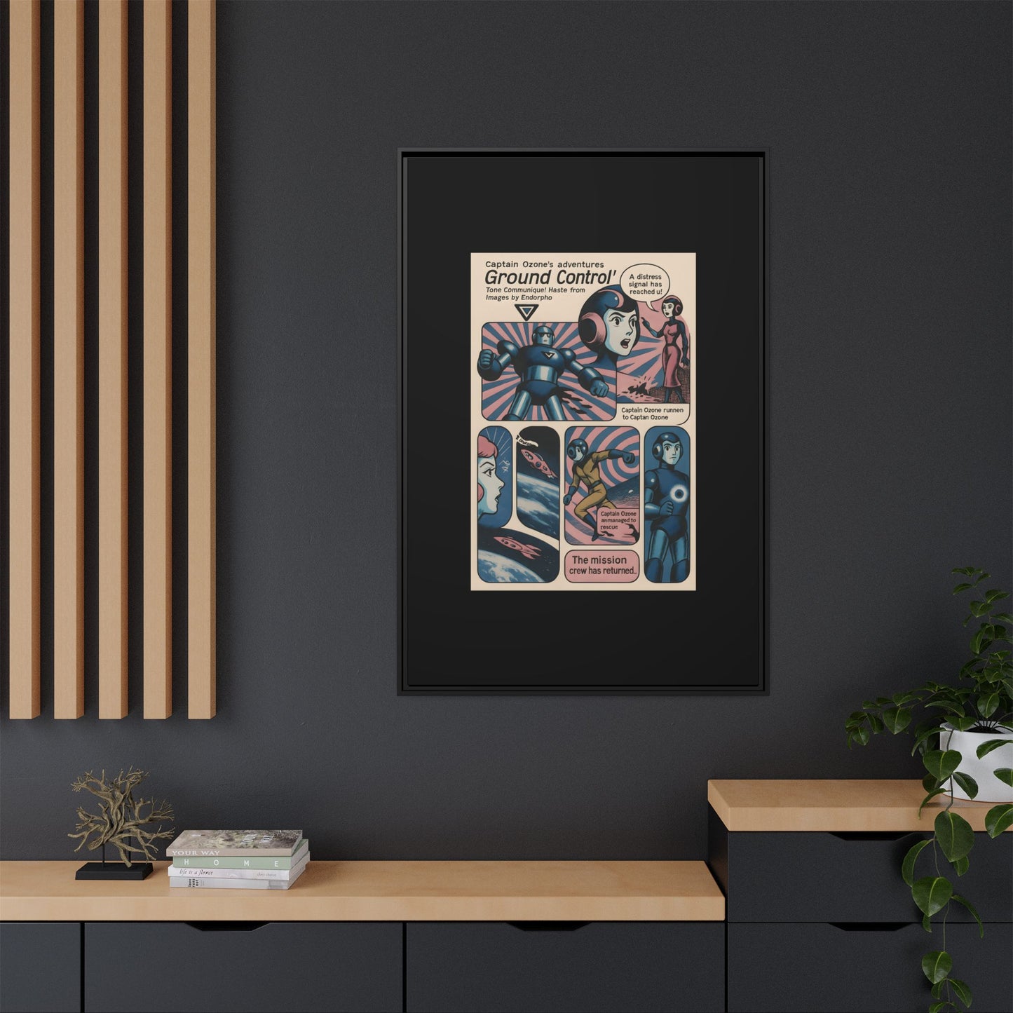 Captain Ozone – Retro Art Canvas