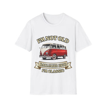 Baujahr 1976 T-Shirt zum 50. Geburtstag – I'm Not Old I'm Classic – Retro Bus Vintage Geschenk Unisex