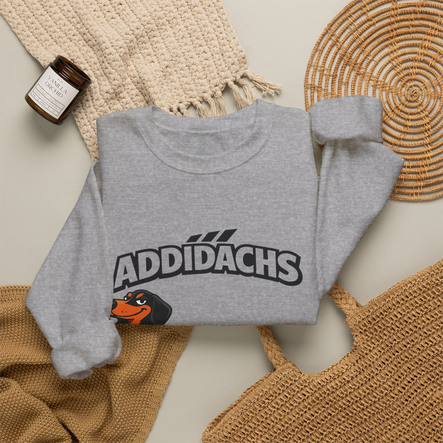 Sweat teckel humoristique 'ADDIDACHS' – Motif drôle pour fans de teckels & de sport