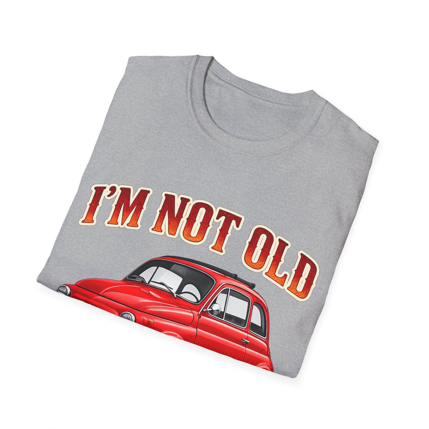 True Insights Retro T-Shirt Oldtimer Kleinwagen, Vintage Design für Liebhaber klassischer Autos