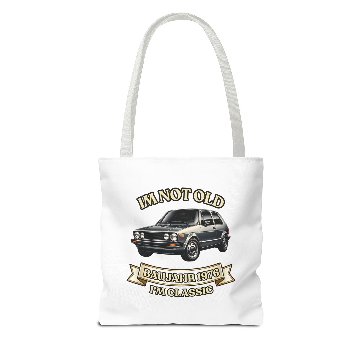 Tote Bag Baujahr 1976 - I'm Not Old I'm Classic - Oldtimer Stoffbeutel zum 50. Geburtstag, Geschenk für Autofans