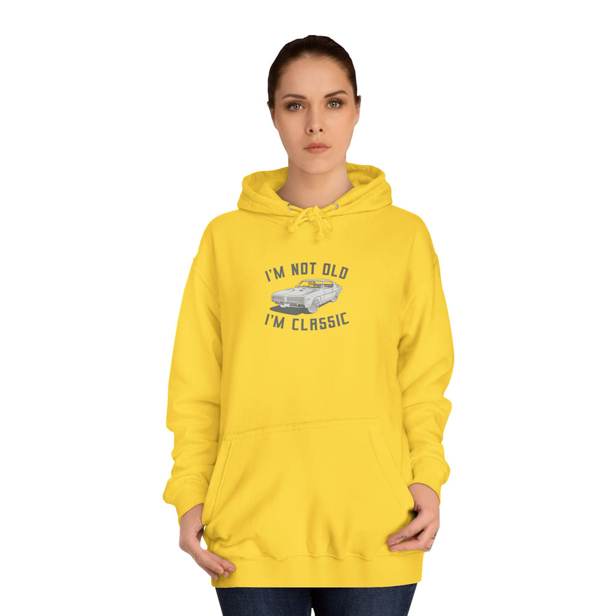 Classic Muscle Car Hoodie – I'm Not Old I'm Classic Cadeau pour Fans de Voitures