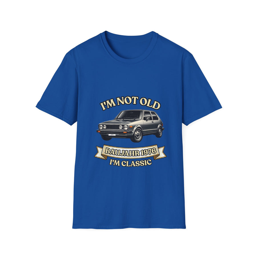 Born in 1976 T-Shirt – 50th Birthday Gift | Classic Car