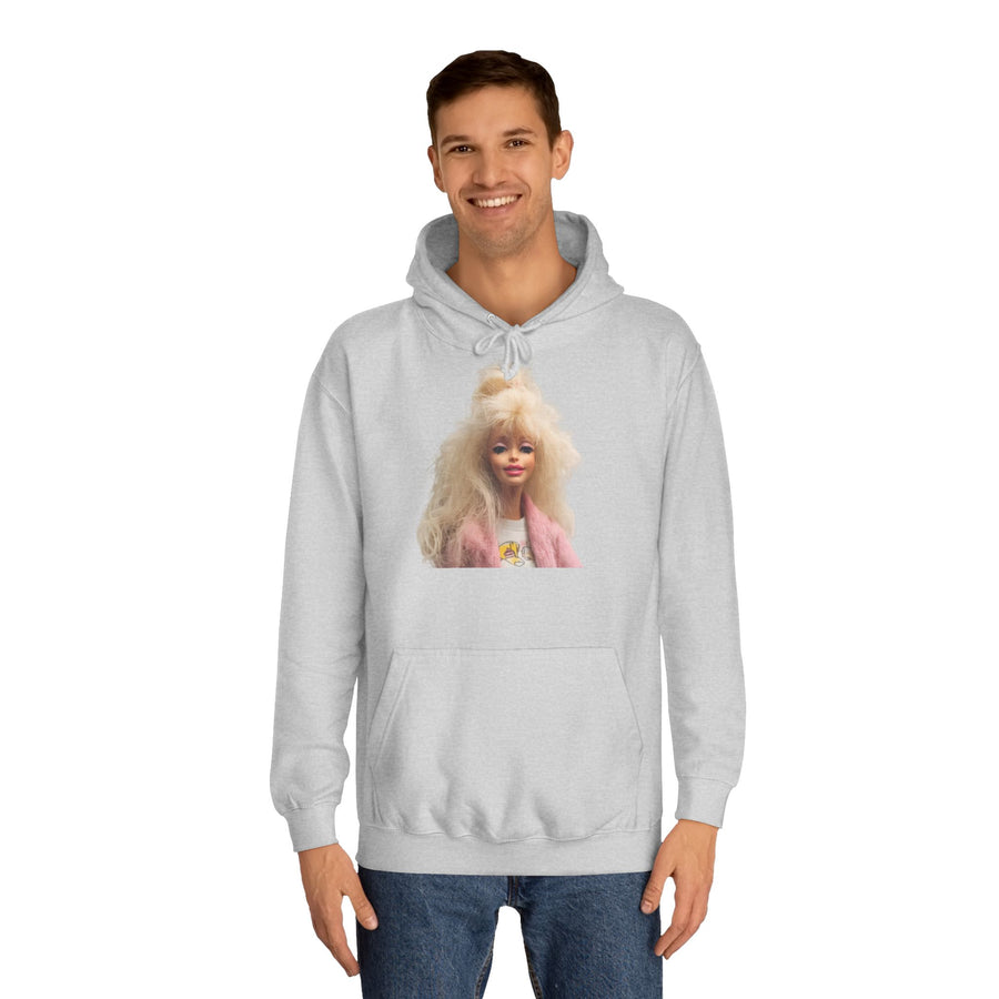 Retro Barbie Doll Women's Hoodie | 80s Style Doll Print | Nostalgia Gift for Doll Fans