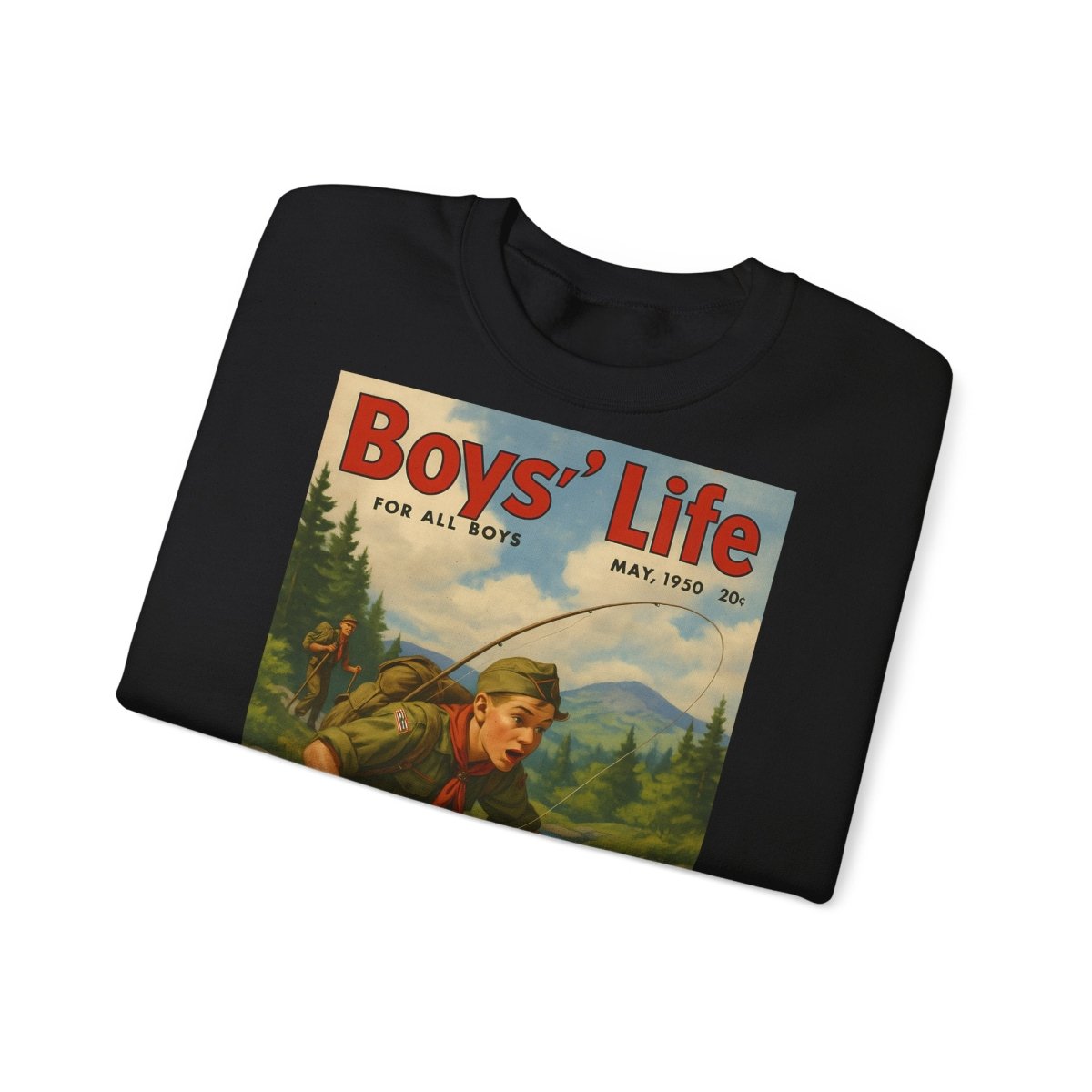 Vintage Motiv – Vintage „Boys’ Life“ Sweatshirt – Retro Pfadfinder-Motiv von 1950 | True Insights Design mit Humor