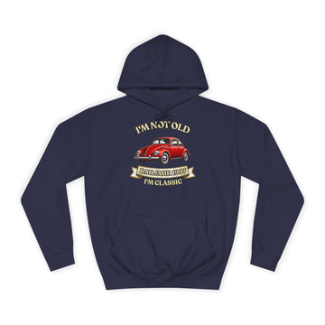 Geschenk zum 30. Geburtstag – Hoodie Jahrgang 1997 VW Käfer – Oxford Navy – Vorderseite