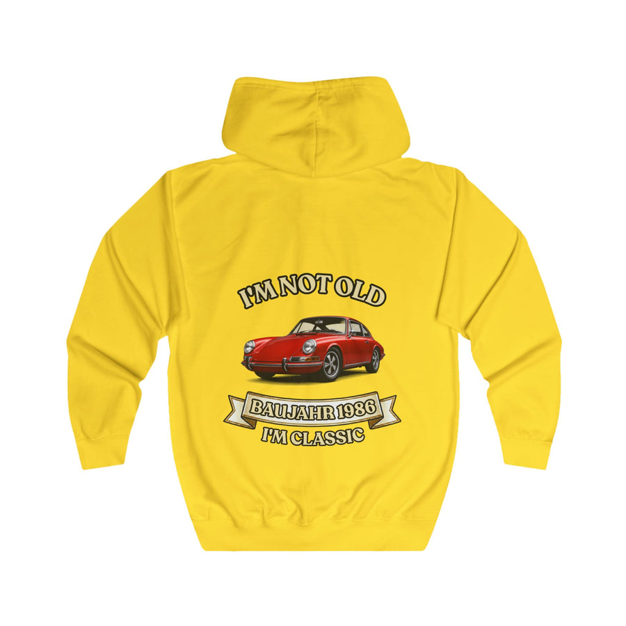 Geschenk zum 40. Geburtstag – Zip-Hoodie Jahrgang 1986 Porsche 911
