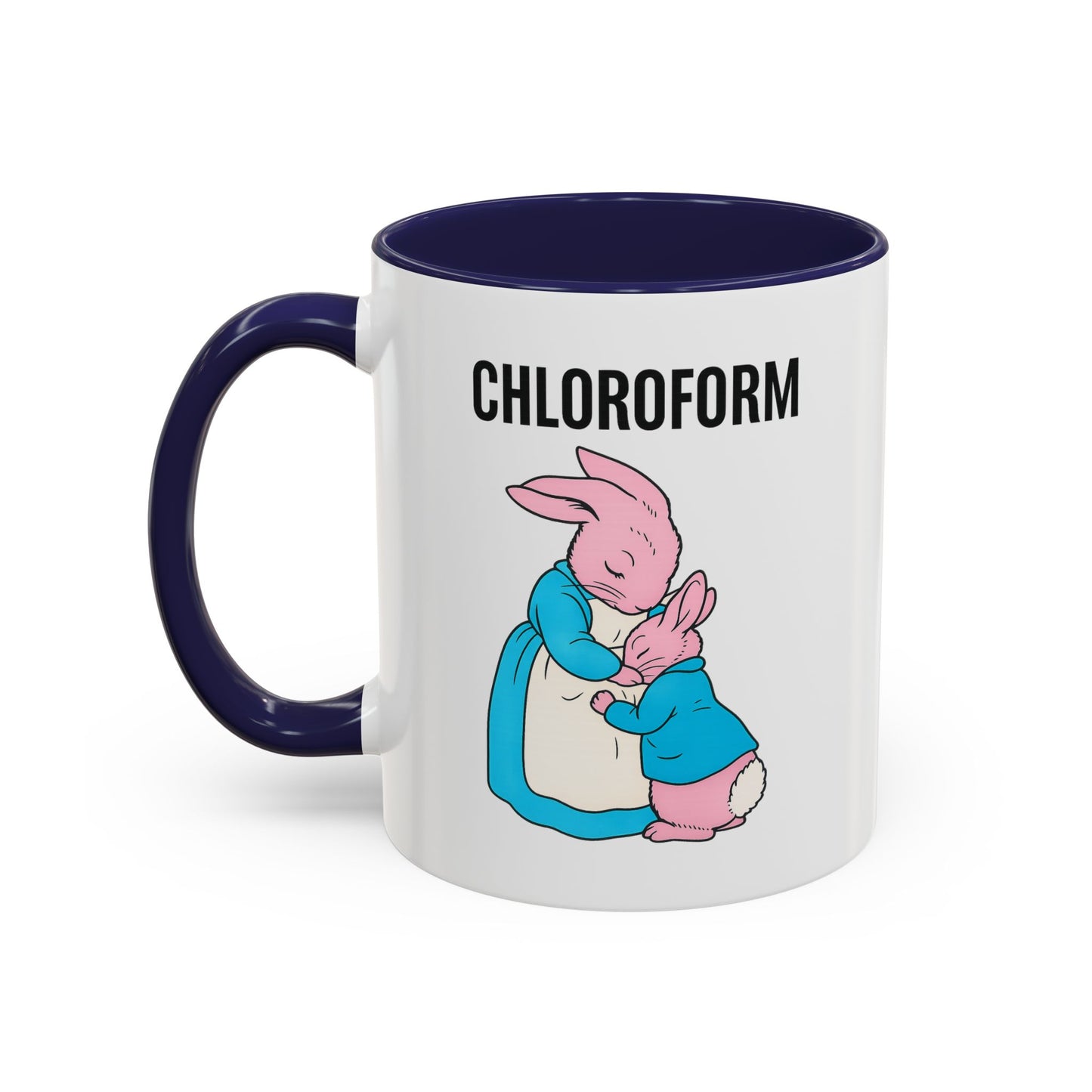 CHLOROFORM Hasen Tasse - Lustiges Schwarzhumor Kaffeebecher Geschenk für Sarkasmus-Fans