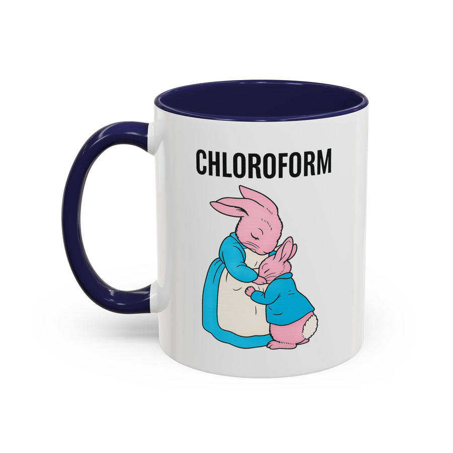 CHLOROFORM Mug Lapins - Mug humour noir, cadeau drôle pour fans de sarcasme