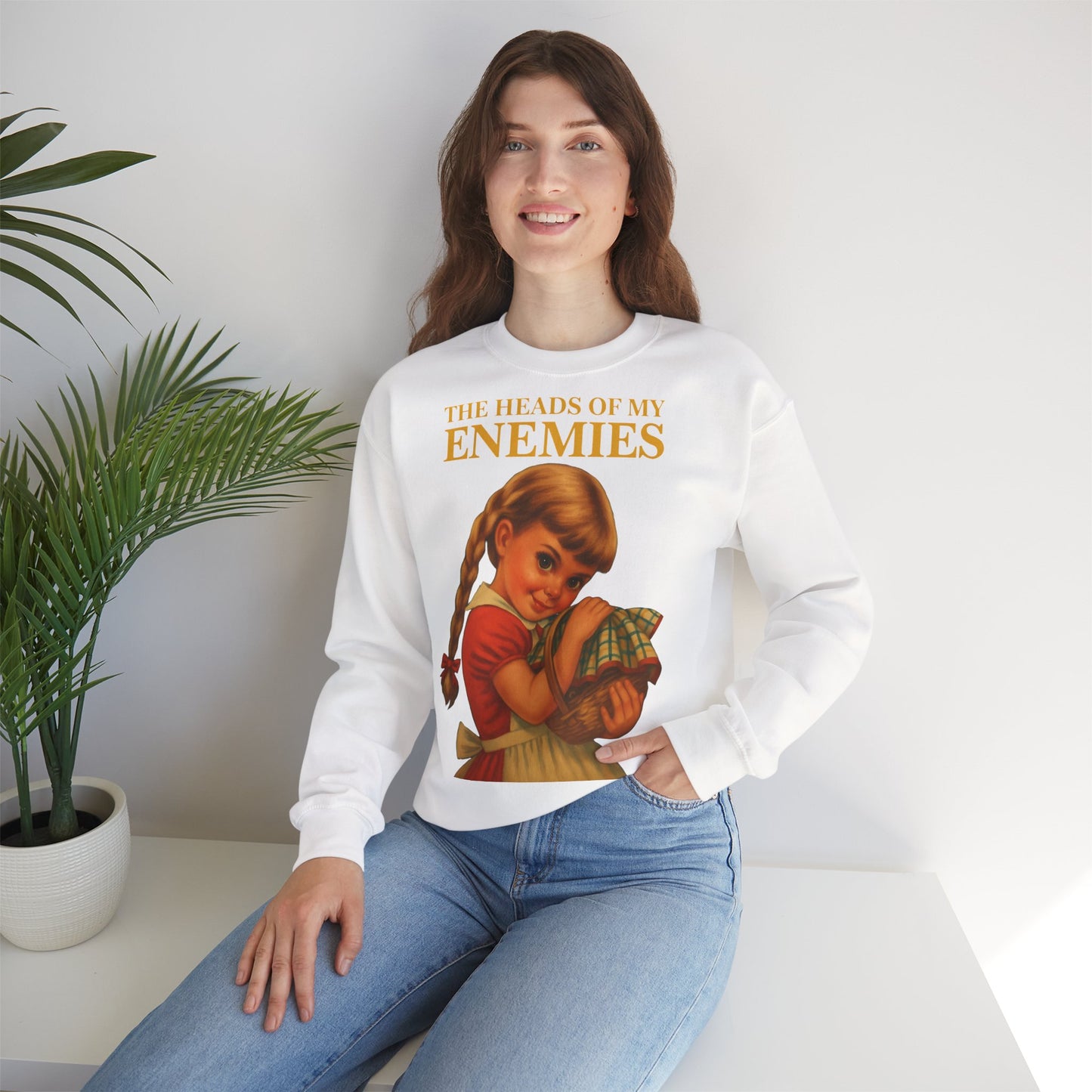 Sweatshirt “The Heads of My Enemies” – Subversive art to wear