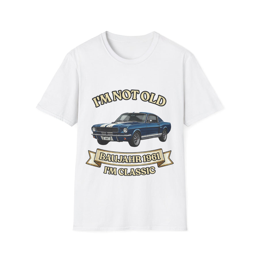 Jahrgang 1961 T-Shirt Oldtimer I'm Not Old I'm Classic  Geschenk zum 65. Geburtstag Mann Retro Kultauto Klassiker Vintage Auto True Insights