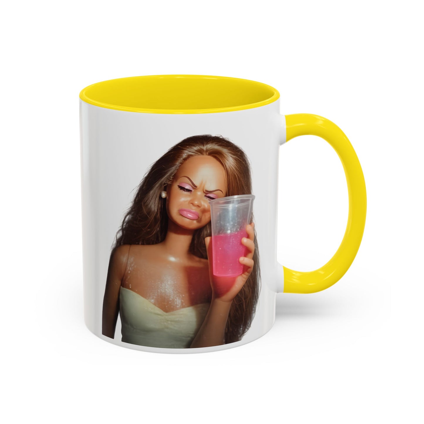 Doll Meme Barbicore Tasse | Lustiger Puppen Pink Drink Kaffeebecher | Meme Geschenk für Frauen & Beste Freundin